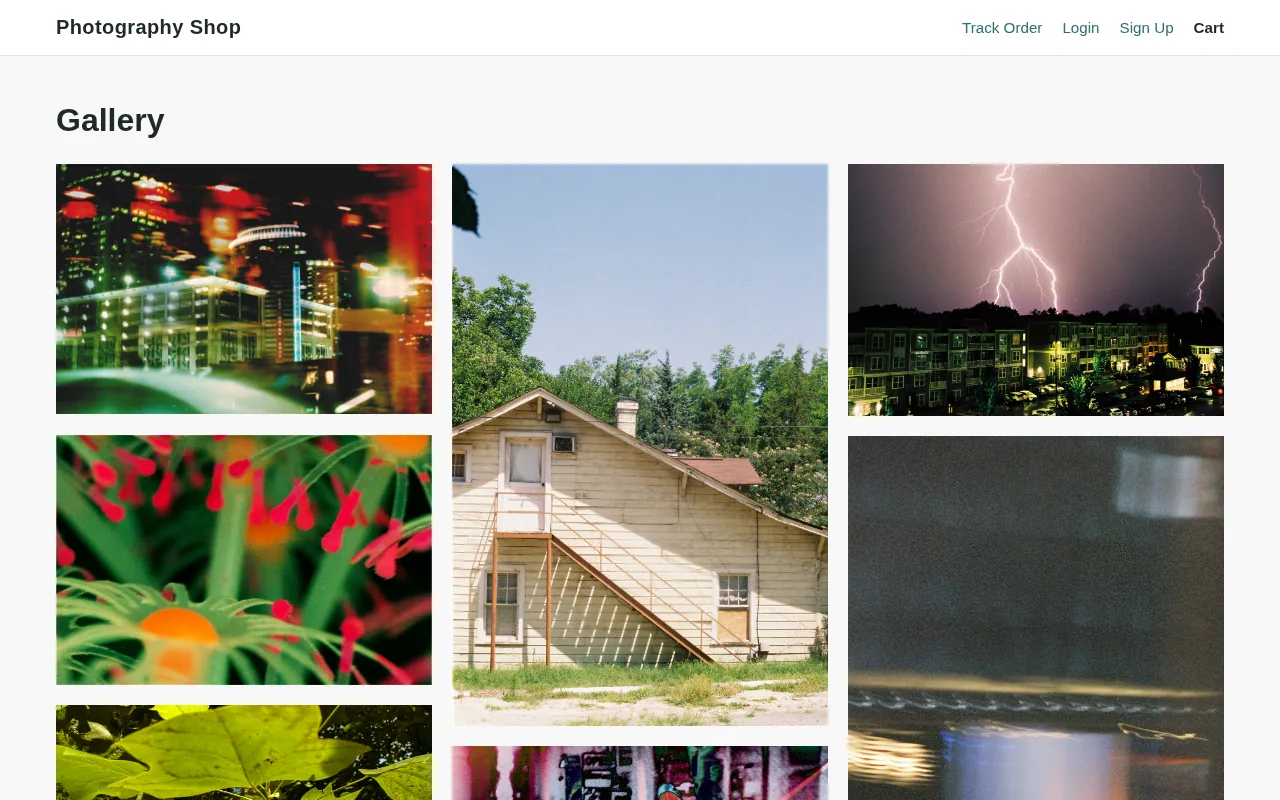 Photography Shop gallery of prints